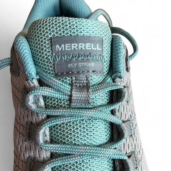 Merrell Fly Strike Trail Runners Gray/Teal Women’s 7 Hiking Shoes - Picture 3 of 9
